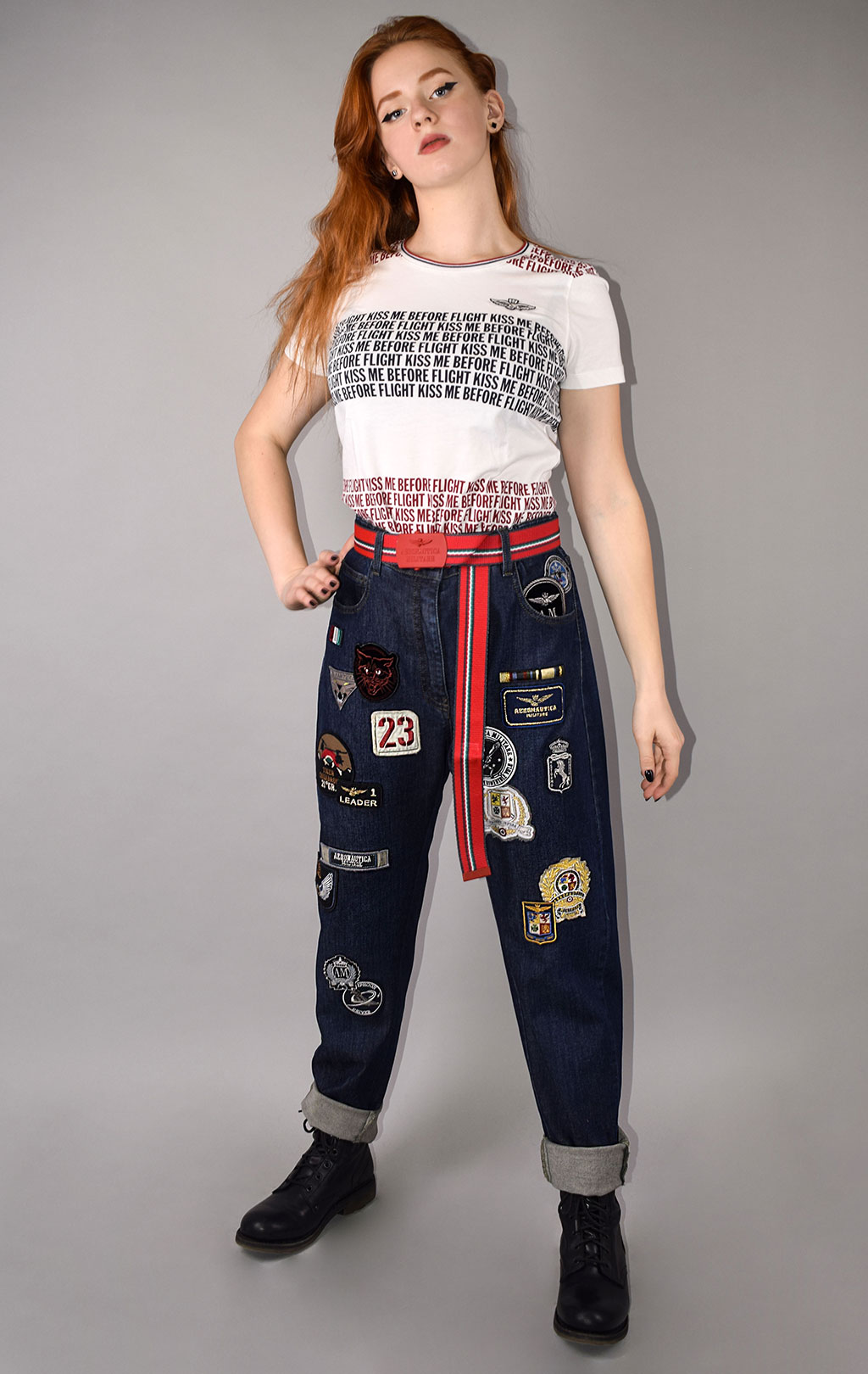 AERONAUTICA MILITARE FW 20 21 AL light blue jeans PJ 178