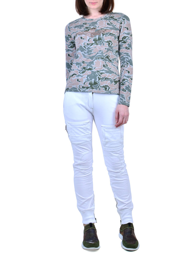 Женский свитшот AERONAUTICA MILITARE camouflage rosa (FE 1261) 