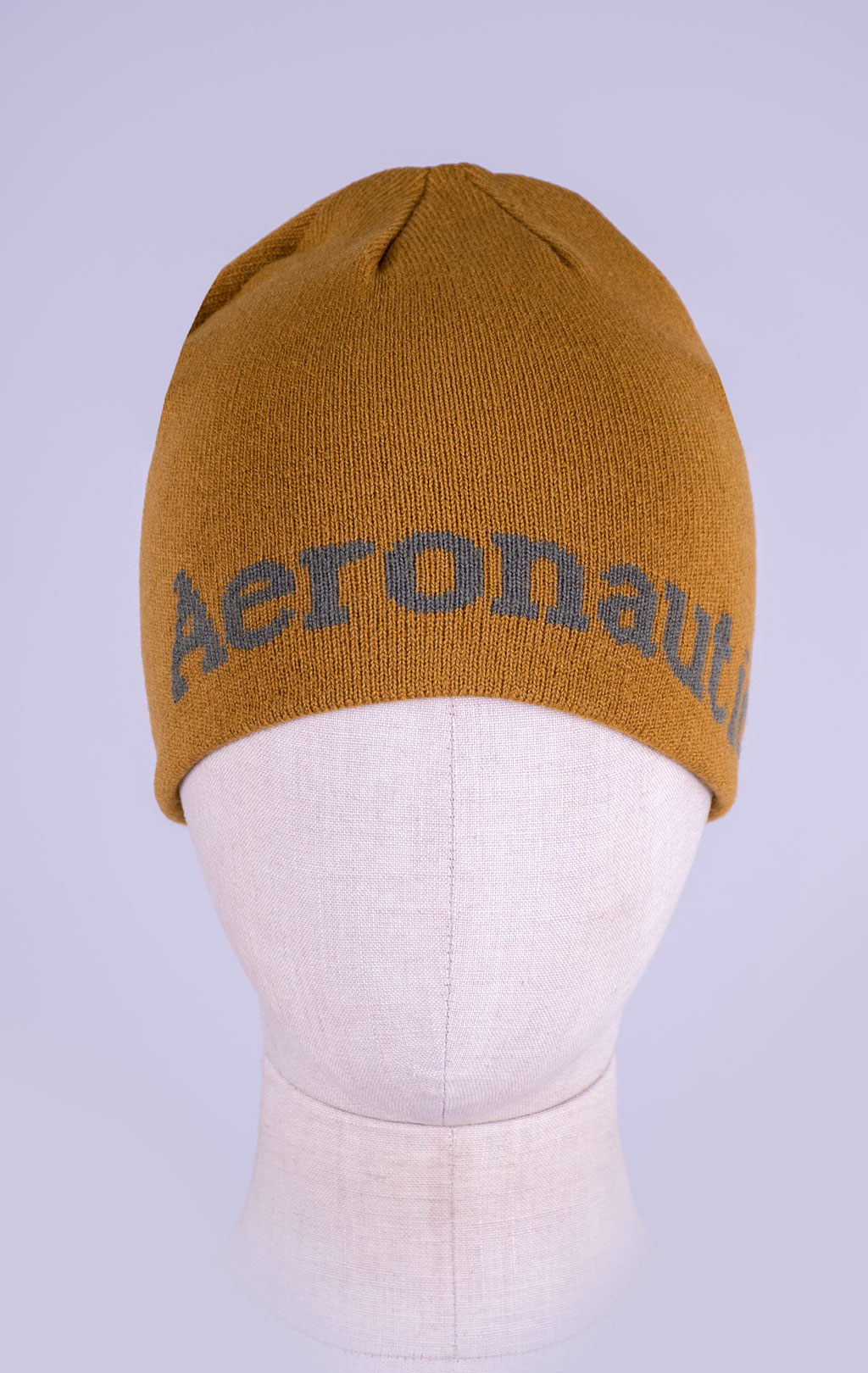 Шапка вязаная AERONAUTICA MILITARE FW 26/27/CN yellow curry (CU 0093) 