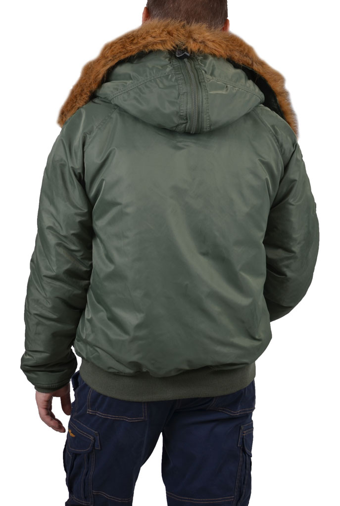 Аляска короткая ALPHA INDUSTRIES CLASSIC N-2B sage green 