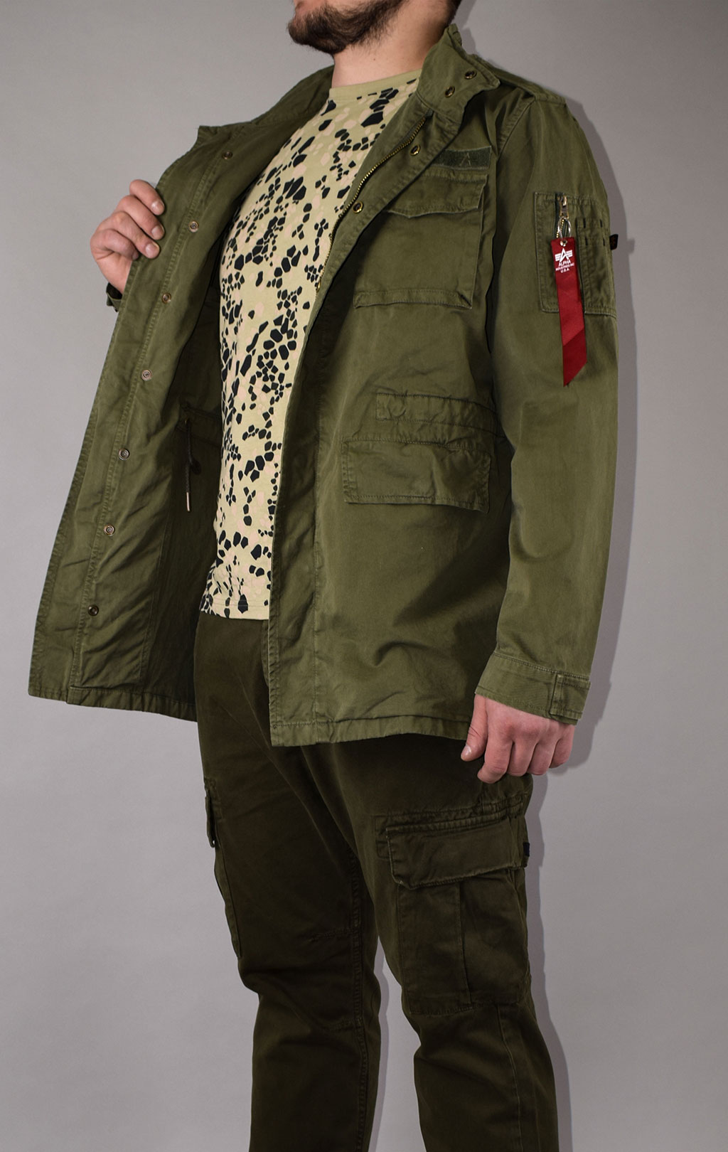 Ветровка ALPHA INDUSTRIES HUNTINGTON M-65 dark olive 