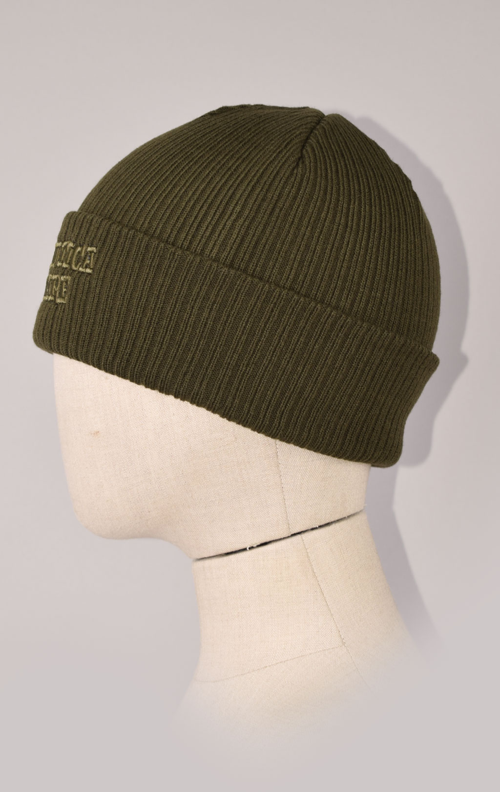 Шапка вязаная AERONAUTICA MILITARE FW 23/24/CN verde militare (CU 043)
