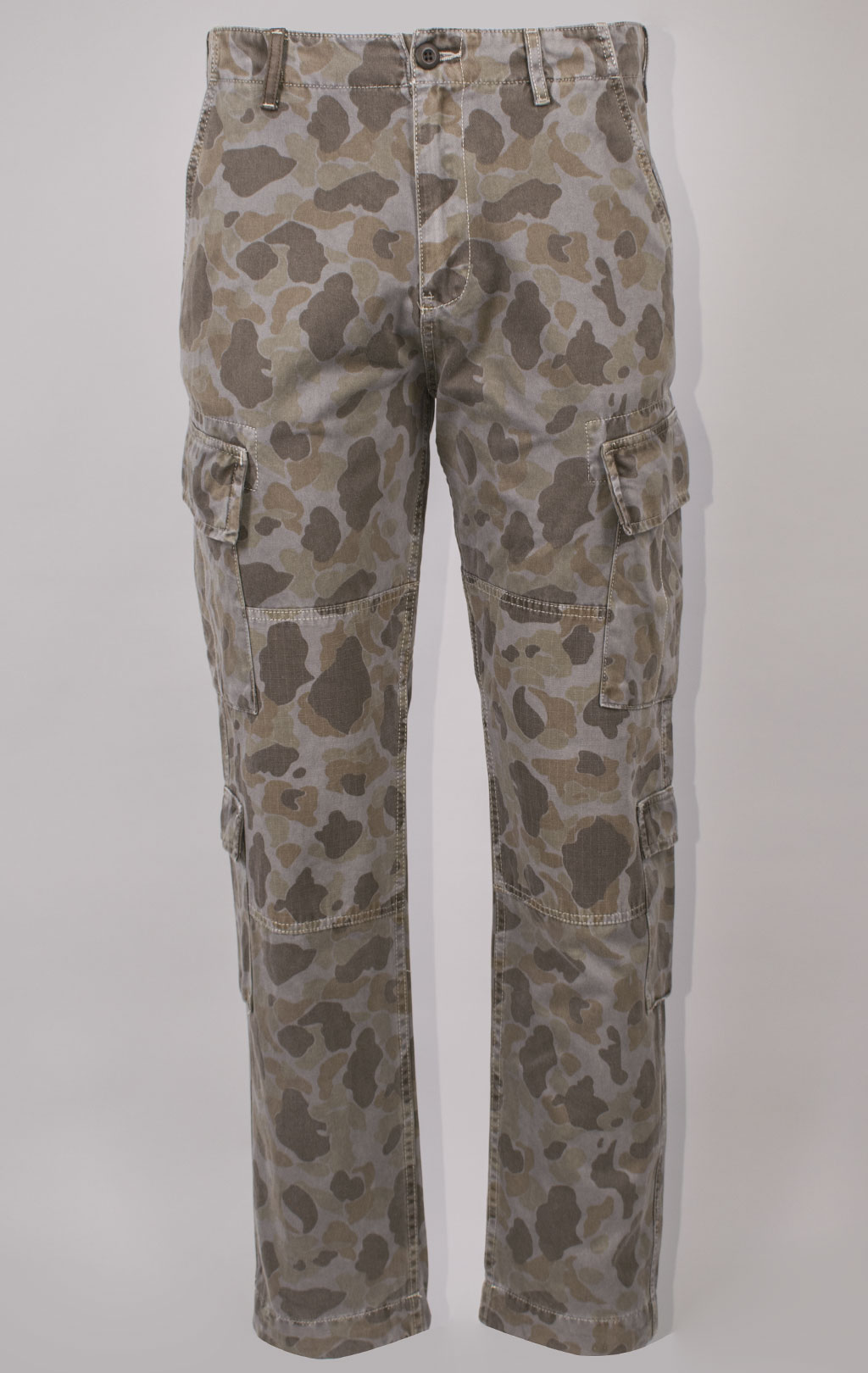 Брюки-карго ALPHA INDUSTRIES ACU BATTLEWASH PANT плотные FW 23/24 brown frogskin camo 