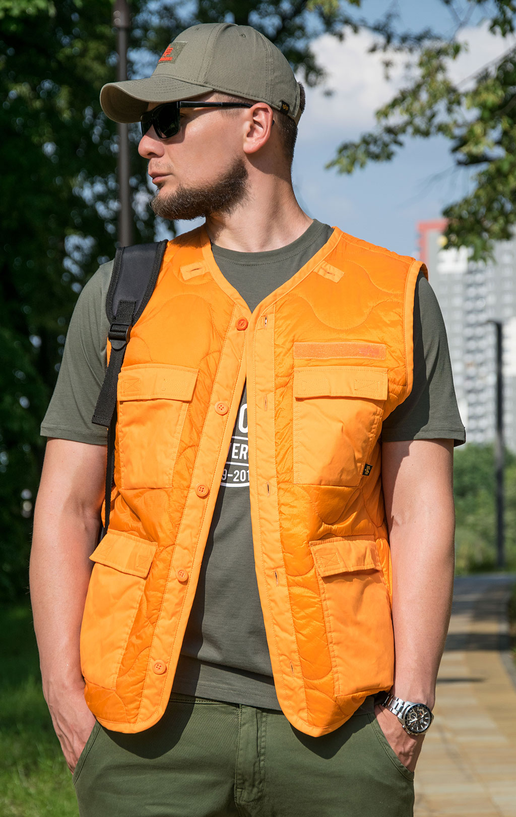 Куртка-жилет ALPHA INDUSTRIES ALS UTILITY VEST FW 21 m emergency orange 