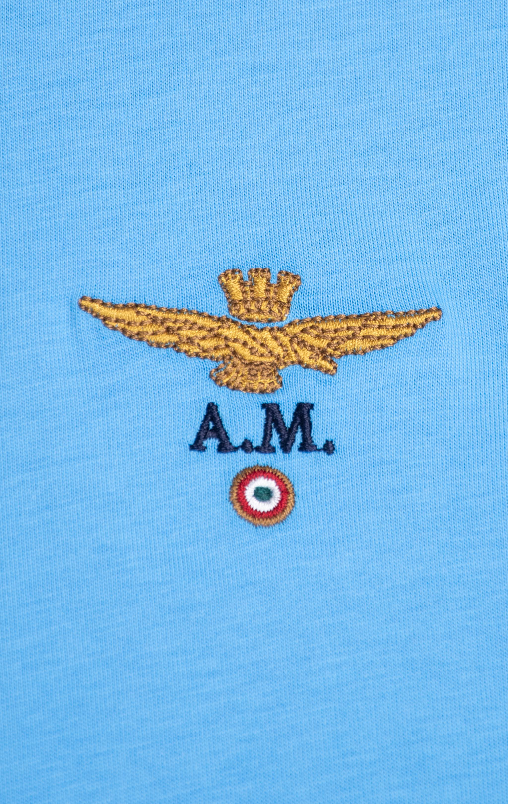 Футболка AERONAUTICA MILITARE big size SS 26/TR silver lake blue (TS 1580) 
