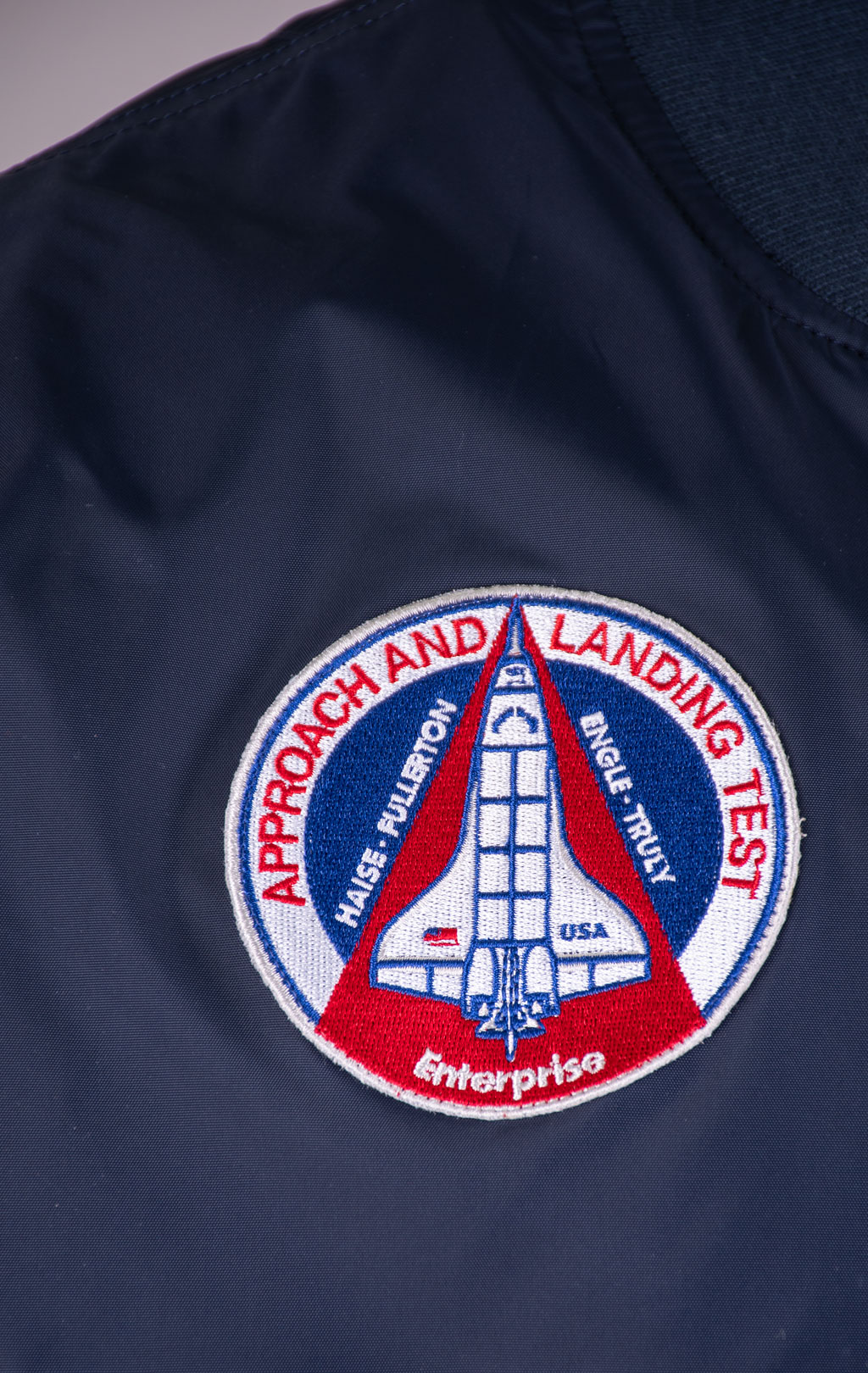 Ветровка-бомбер ALPHA INDUSTRIES MA-1 TT NASA REVERSIBLE II rep. blue 