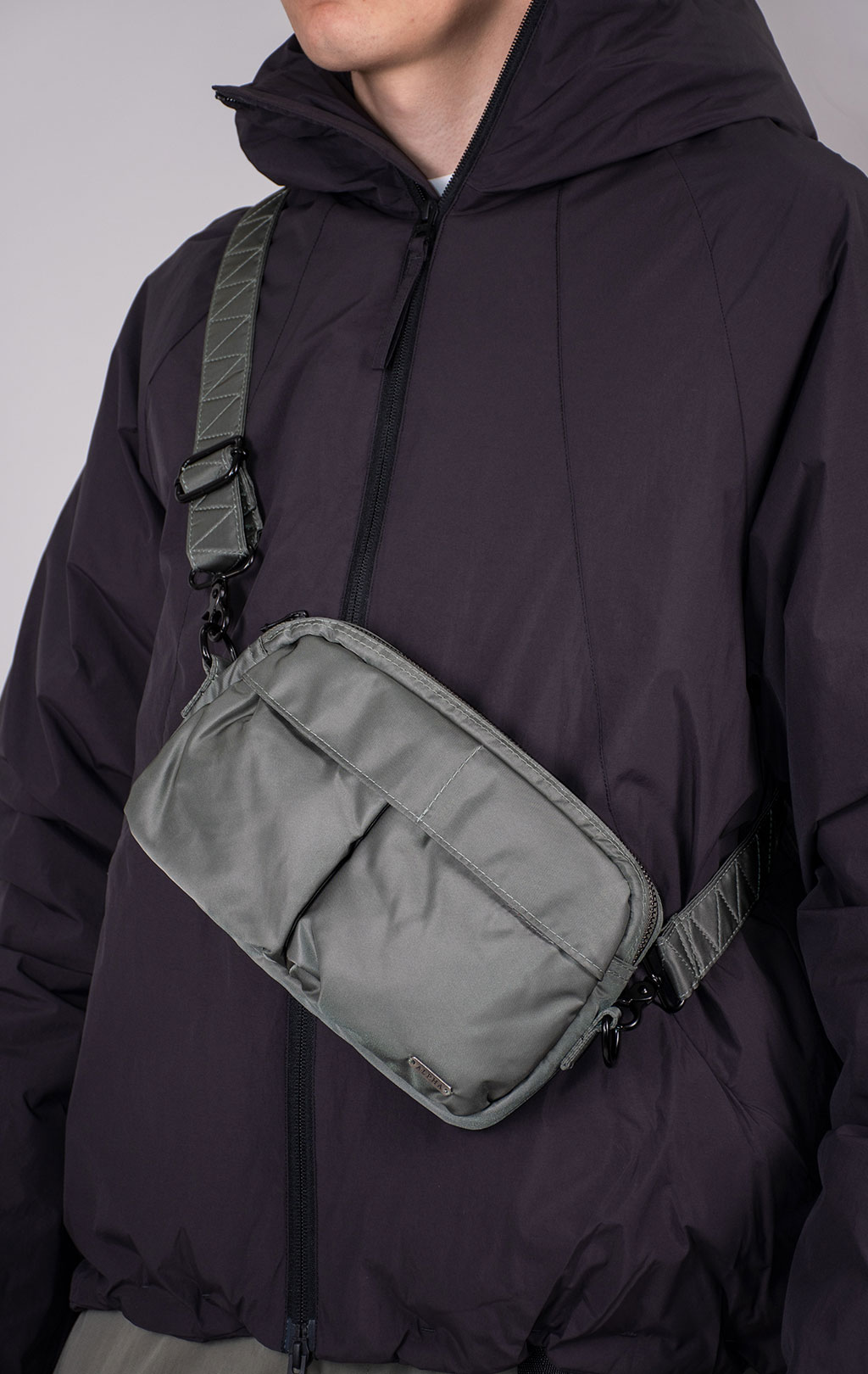 Сумка поясная ALPHA INDUSTRIES NYLON MESSENGER BAG FW 24/25 field grey 