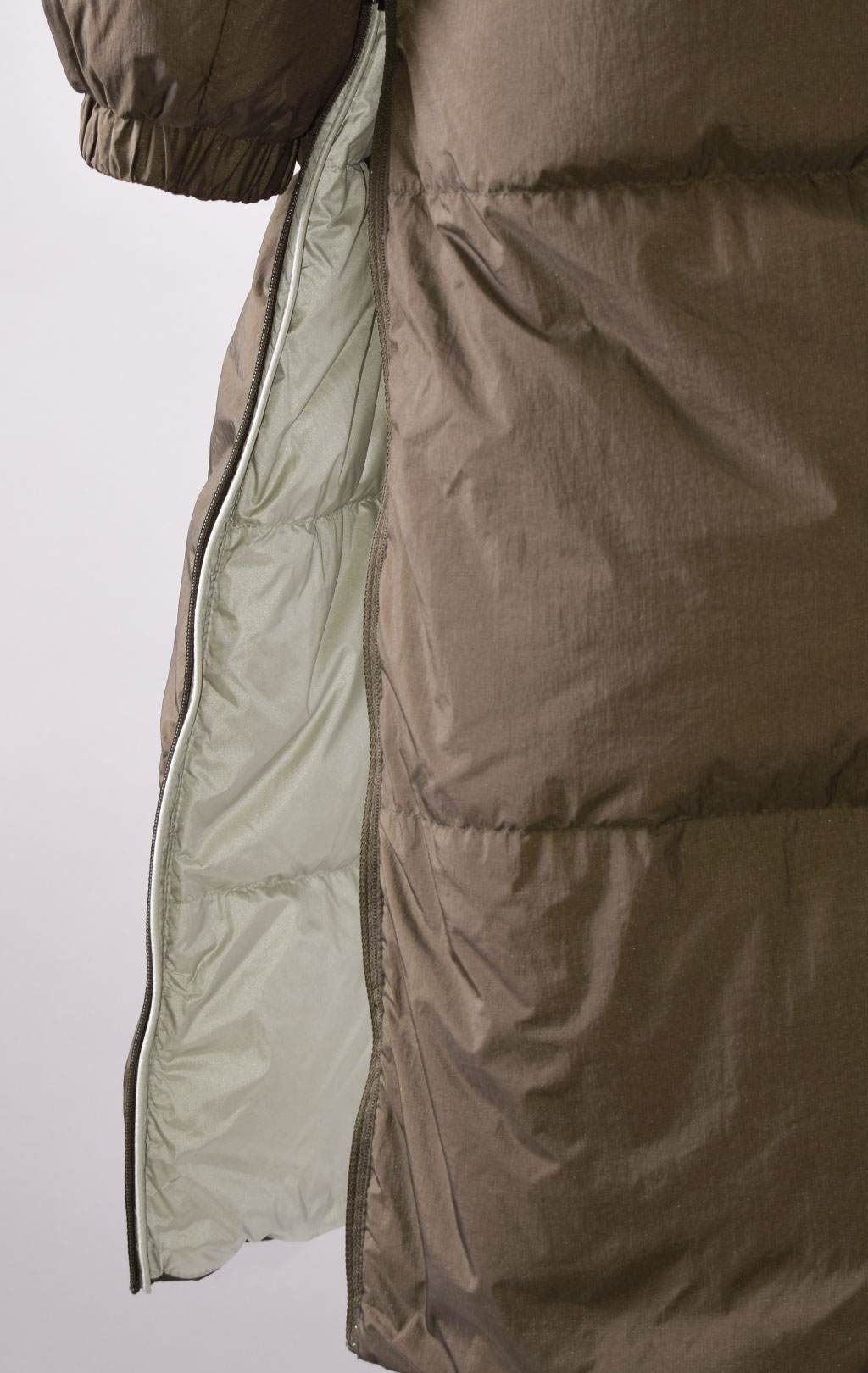 Женское пальто пуховое PARAJUMPERS SLEEPING BAG двустороннее FW 23/24 taglia olive-mochi 