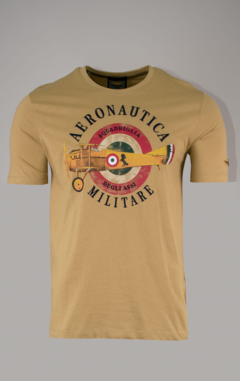 Футболка AERONAUTICA MILITARE SS 25 m/BD antelope beige (TS 2414) 