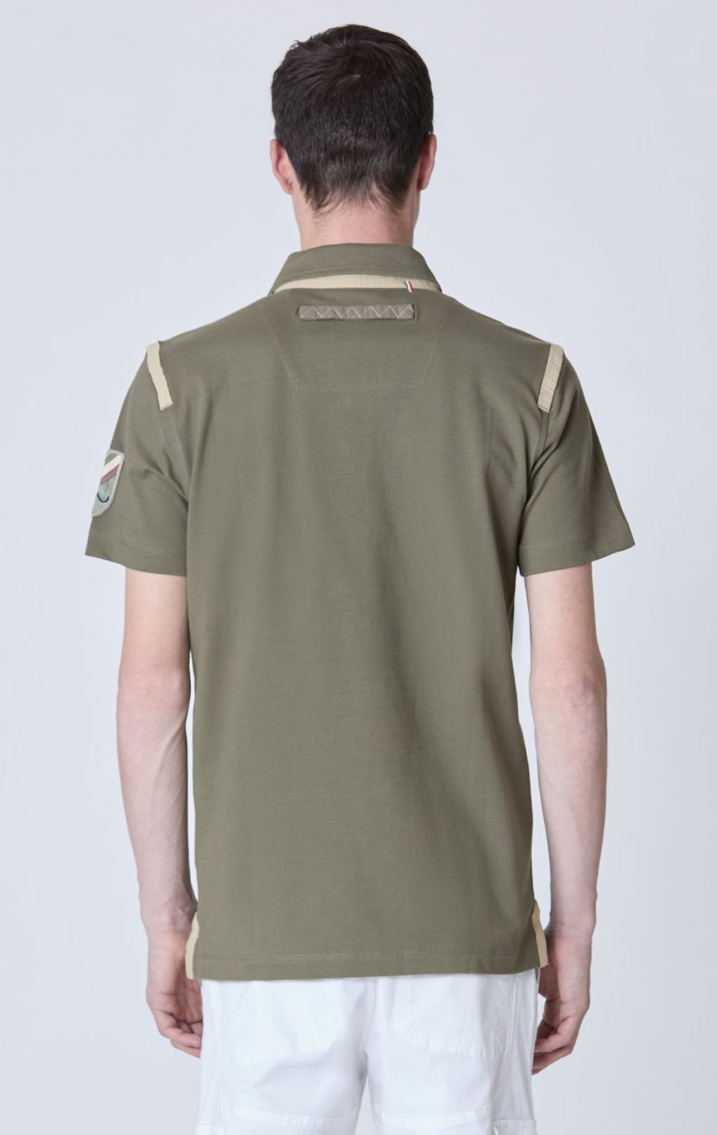Футболка-поло AERONAUTICA MILITARE SS 25 m/TR military olive (PO 1860) 