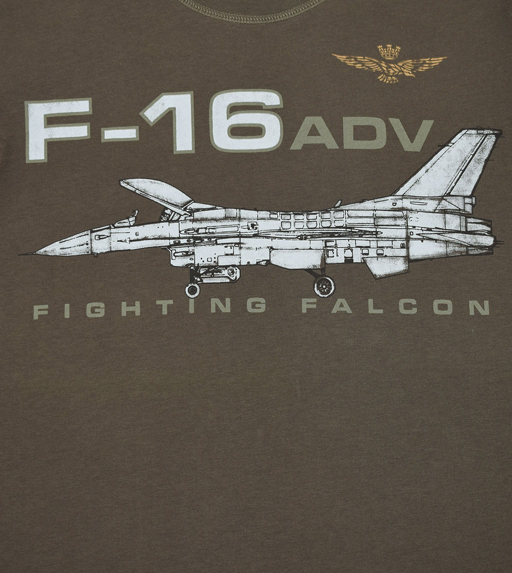 Лонгслив AERONAUTICA MILITARE FW 19/20 verde marcio (TS 1668) 