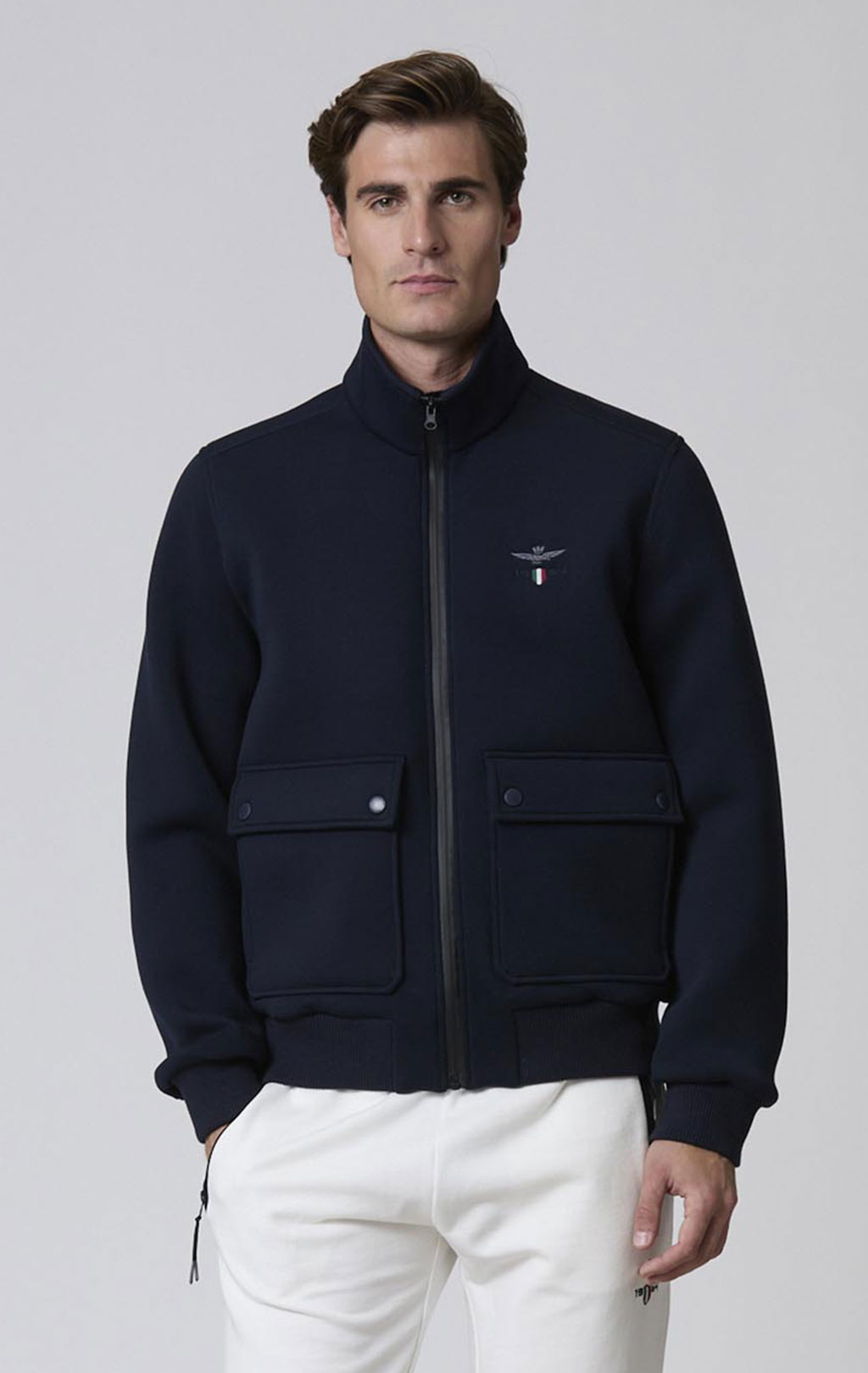 Ветровка AERONAUTICA MILITARE SS 25 m/CN blue navy (AB 2203) 