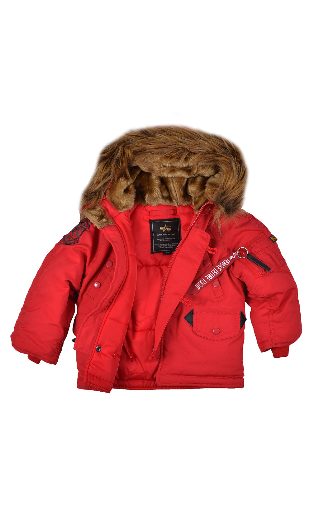 Детская аляска ALPHA INDUSTRIES EXPLORER red speed 