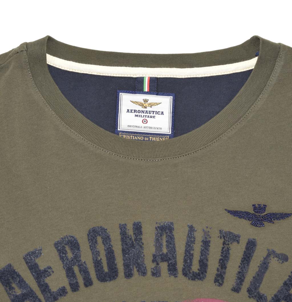 Лонгслив AERONAUTICA MILITARE FW 20/21/TR verde scuro (TS 1826) 