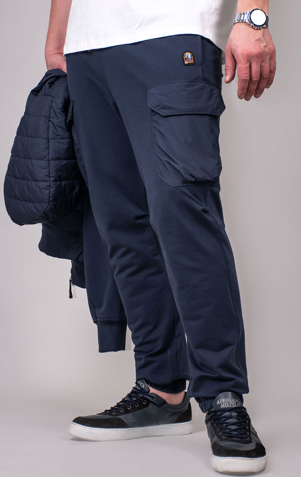 Брюки трикотажные PARAJUMPERS KENNET с карманами SS 24 blue navy 