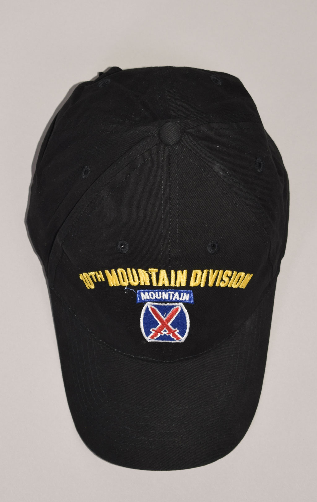 Бейсболка EC 10TH MOUNTAIN DIVISION black (5284) 