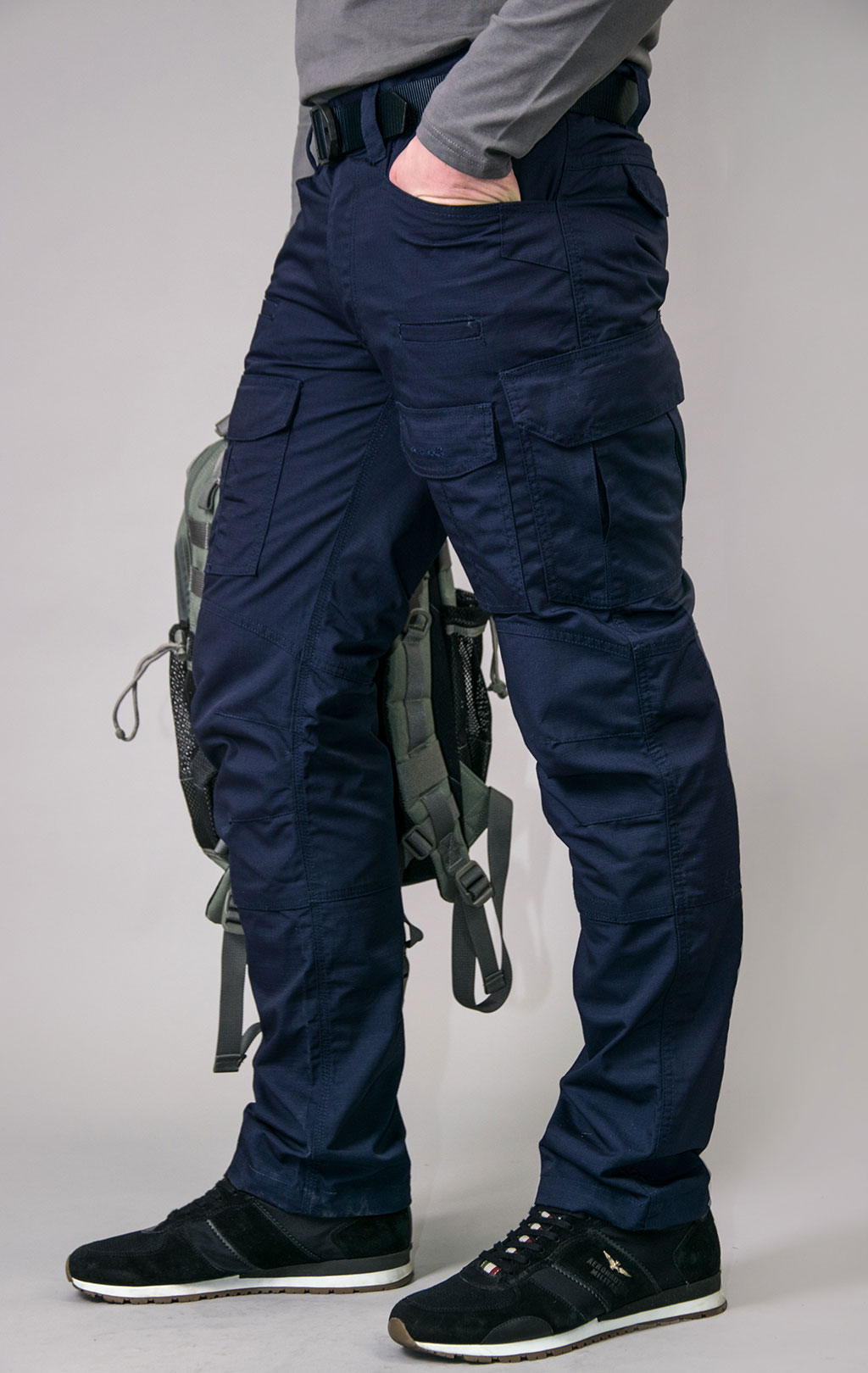 Брюки тактические Pentagon LYCOS big size хлопок35%/полиэстер65% Rip-Stop navy blue 05043 