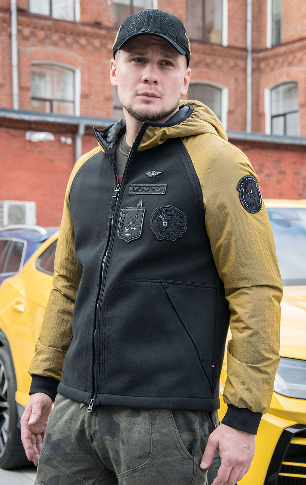 Куртка AERONAUTICA MILITARE FW 20/21/CN giallo/black (AF 407) 