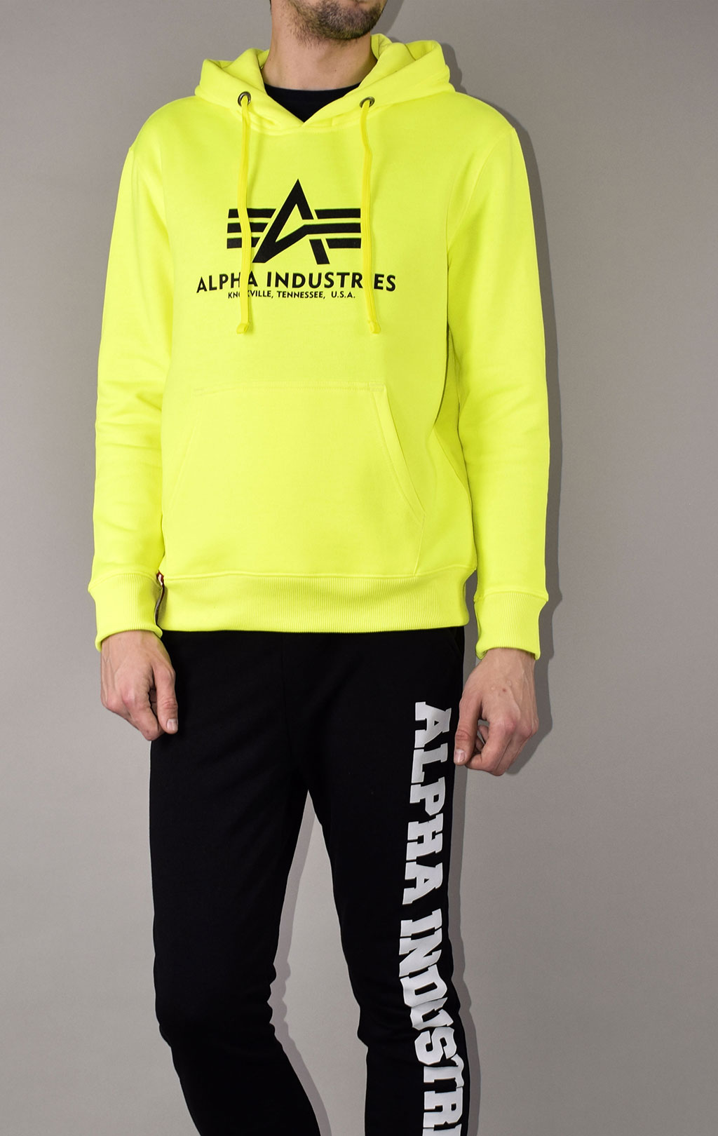 Толстовка ALPHA INDUSTRIES BASIC HOODY NEON neon/yellow 