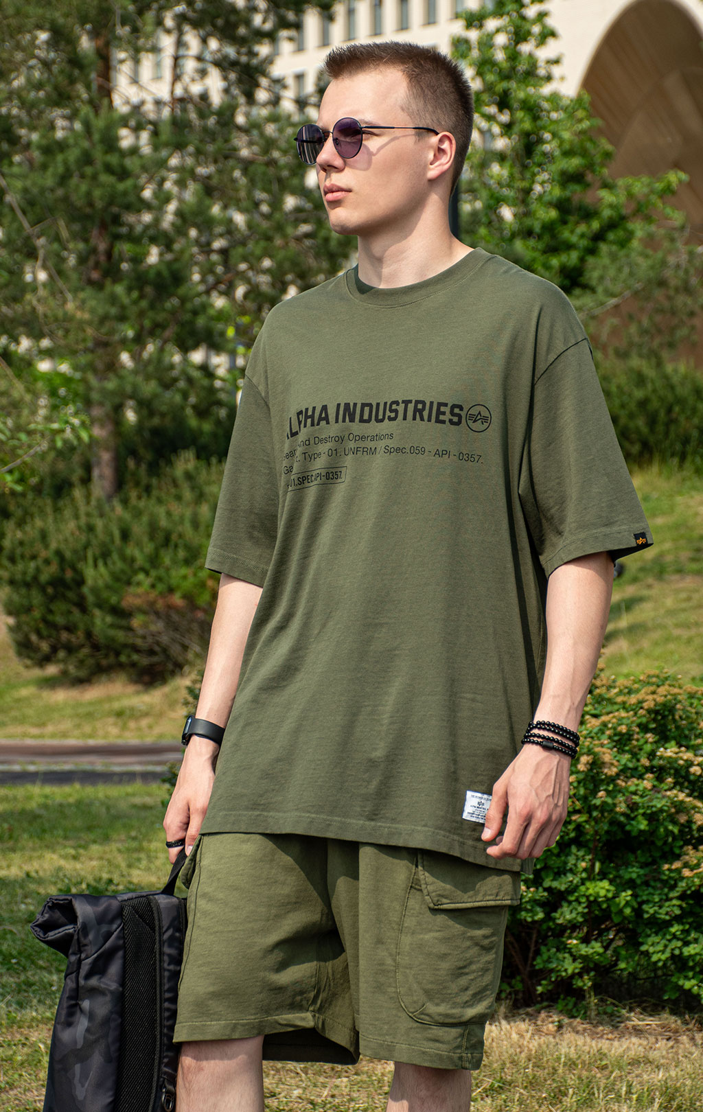 Футболка ALPHA INDUSTRIES UNFRM SPEC TEE SS 25 m olive 