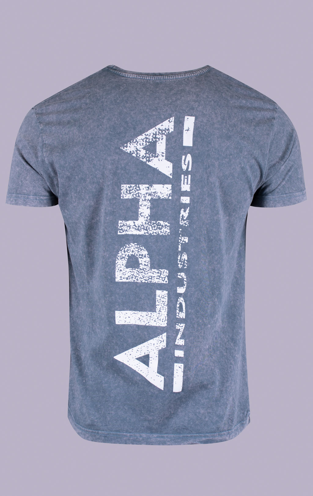 Футболка ALPHA INDUSTRIES BACKPRINT T VINTAGE denim blue 