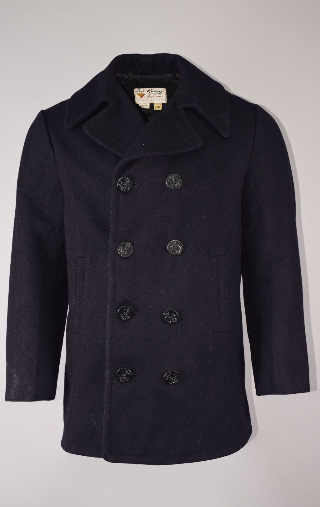 Бушлат морской Fox Knapp PEACOAT dark navy б/у США