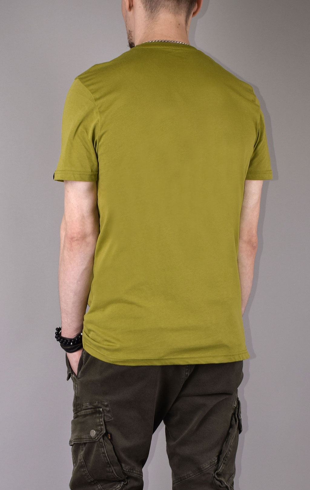 Футболка ALPHA INDUSTRIES BASIC T big size khaki green 