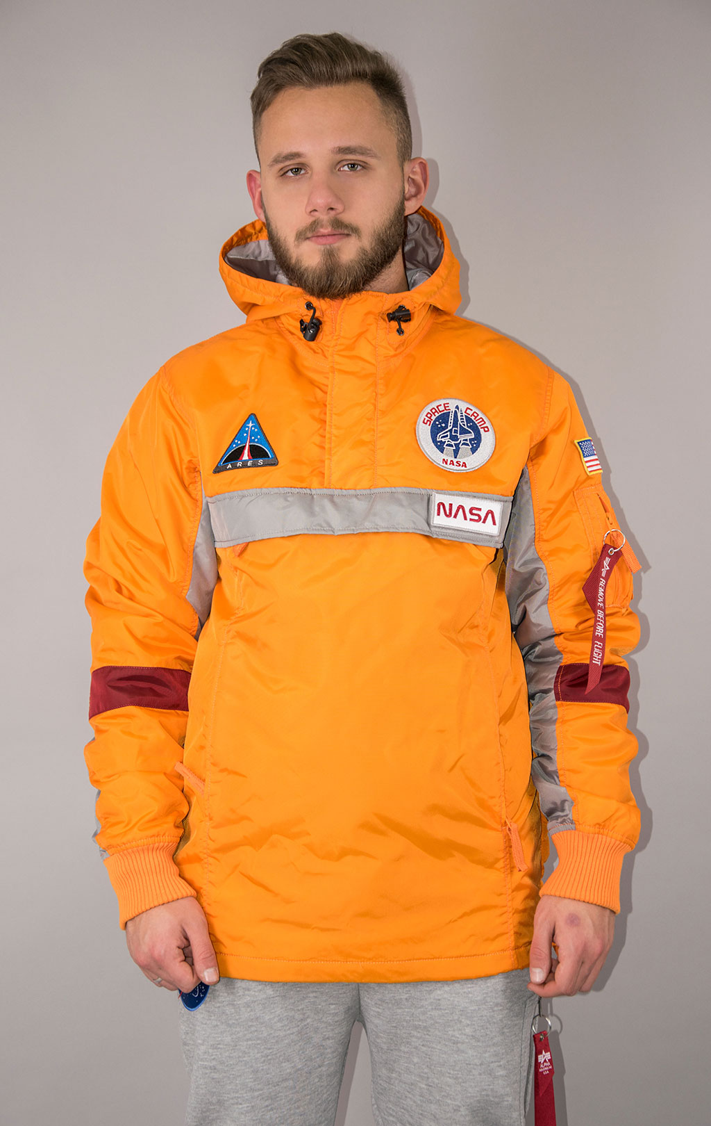 Анорак ALPHA INDUSTRIES NASA SPACE CAMP ANORAK alpha orange 