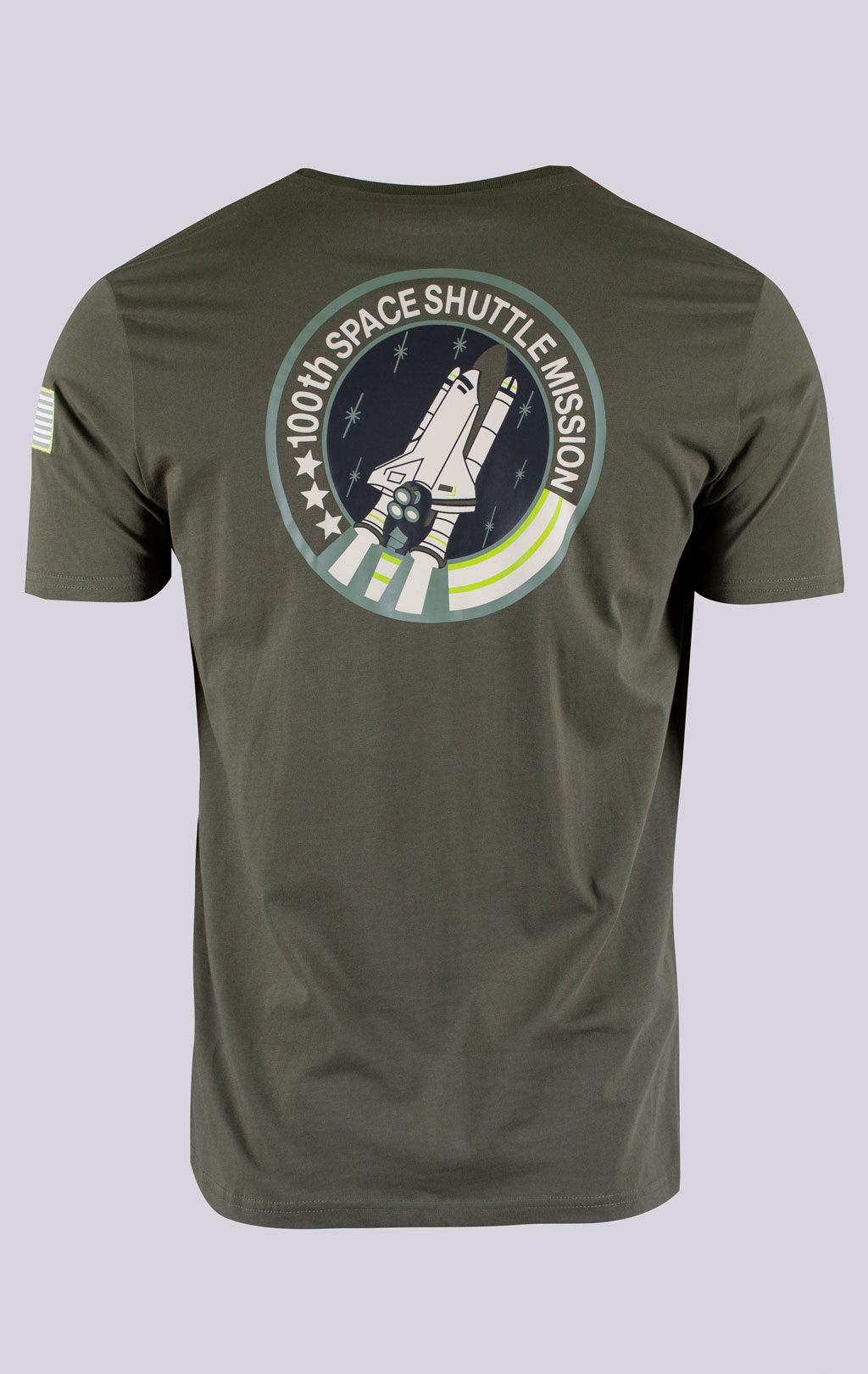 Футболка ALPHA INDUSTRIES NASA SPACE SHUTTLE T dark green 