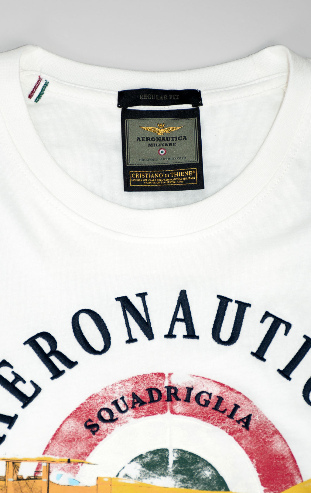 Футболка AERONAUTICA MILITARE SS 25 m/BD milk white (TS 2414) 