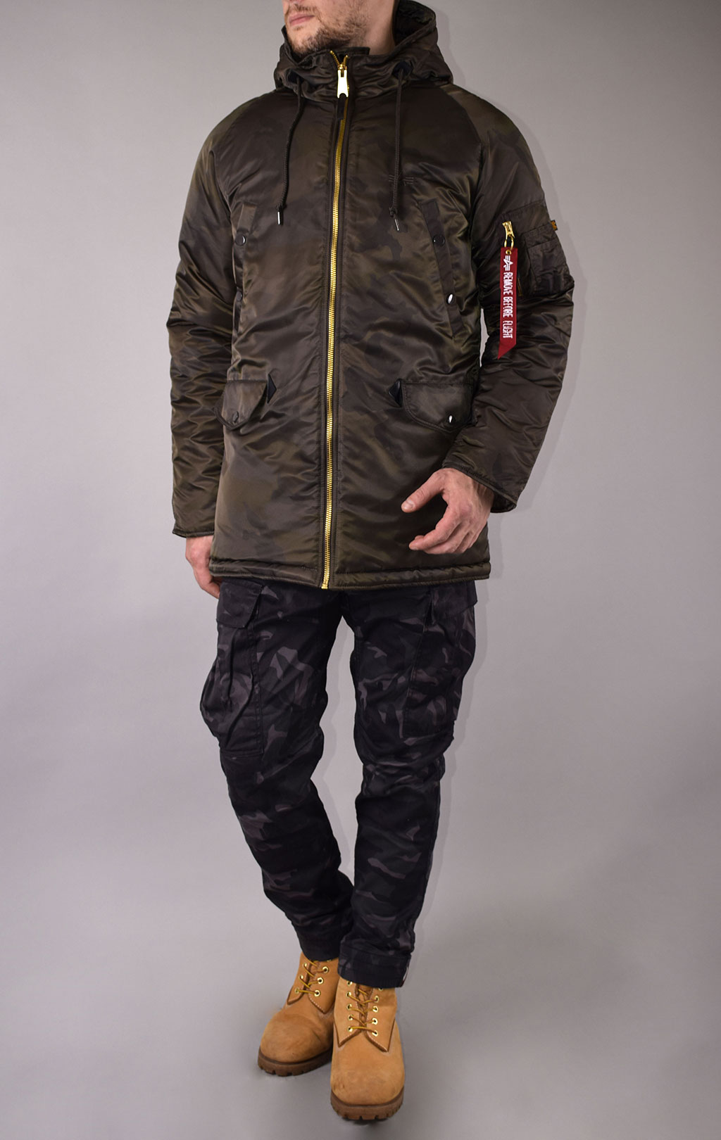 Аляска ALPHA INDUSTRIES PM N-3B dark olive camo 