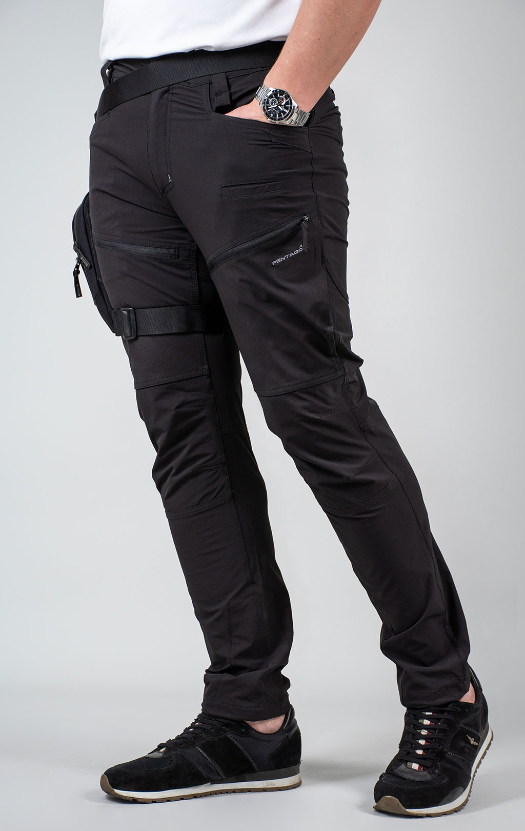Брюки тактические Pentagon RENEGADE TROPIC big size полиэстер91%/эластейн6% stretch black 05047 