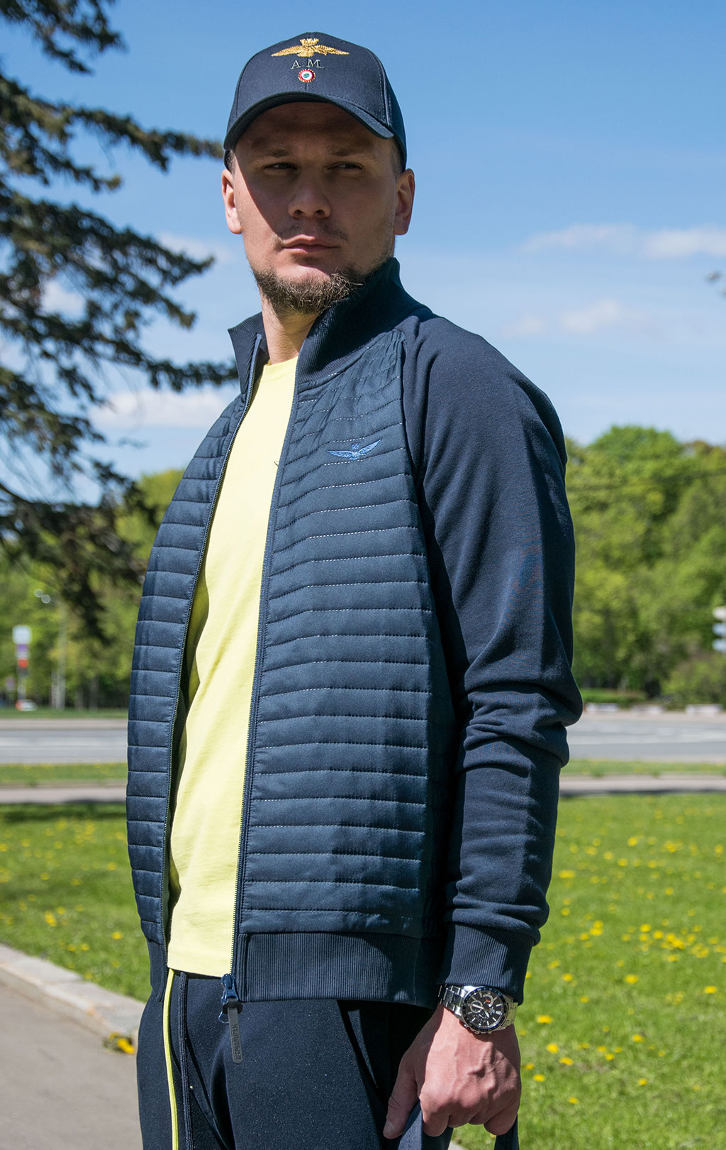 Куртка AERONAUTICA MILITARE SS 21 m/IT blue navy/blue navy (AF 419) 