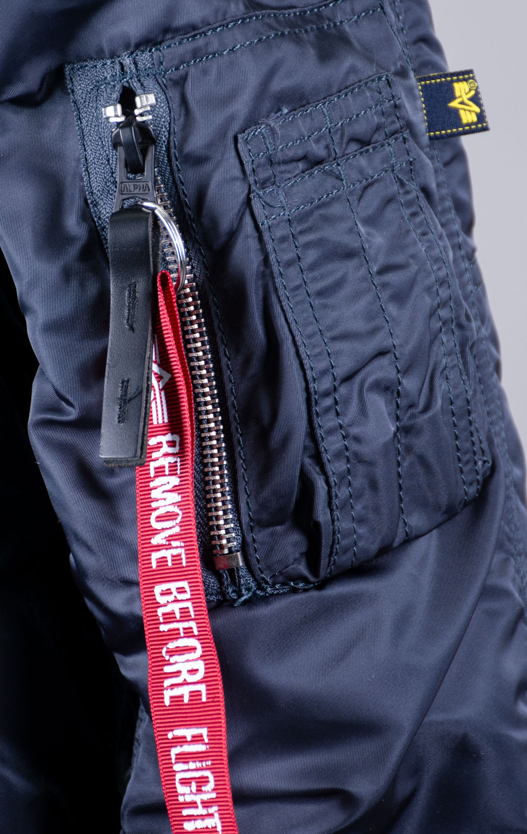 Аляска ALPHA INDUSTRIES SLIM FIT GEN-I N-3B steel blue/orange 