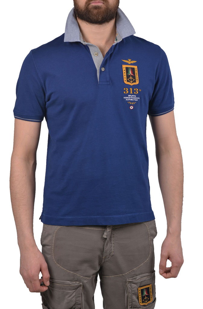 Футболка-поло AERONAUTICA MILITARE inchiostro (PO 1047)
