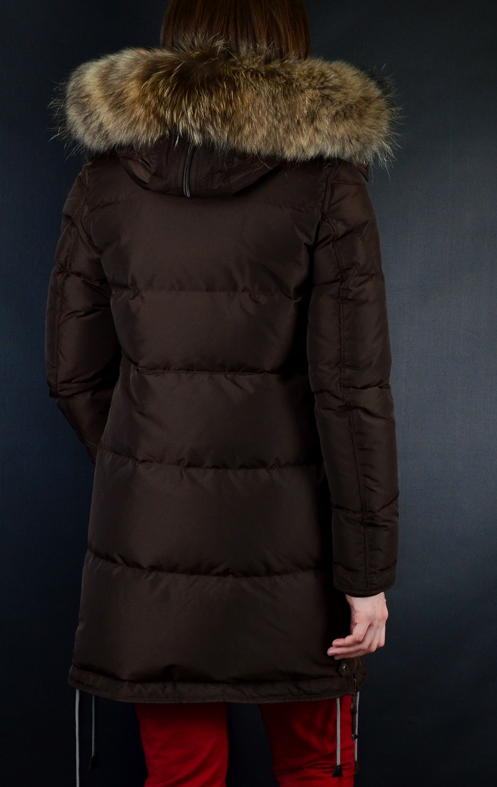 Женская куртка-пуховик PARAJUMPERS LONG BEAR brown 