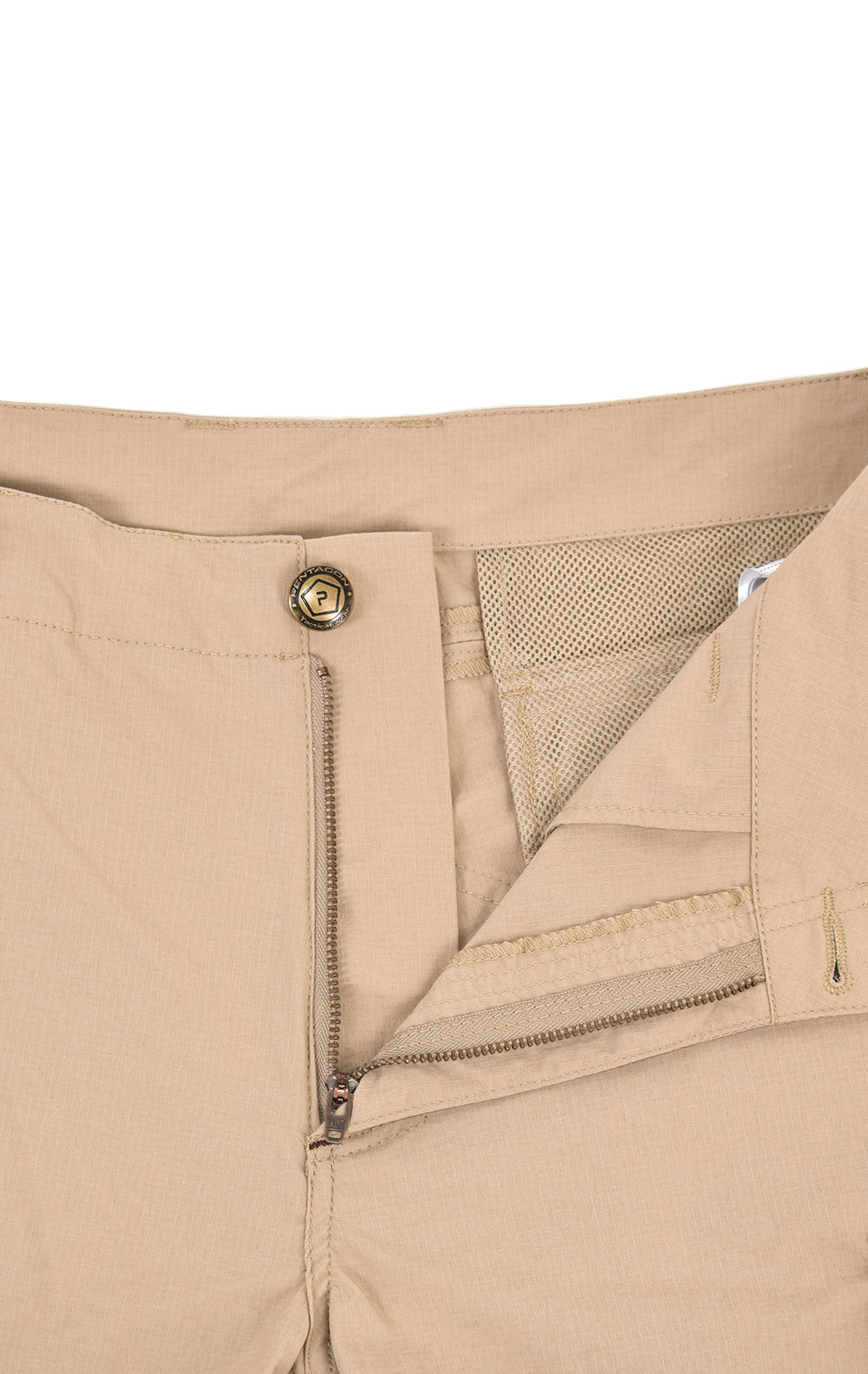 Брюки-шорты тактические Pentagon GOMATI XTR big size нейлон Rip-Stop stretch khaki 05030 