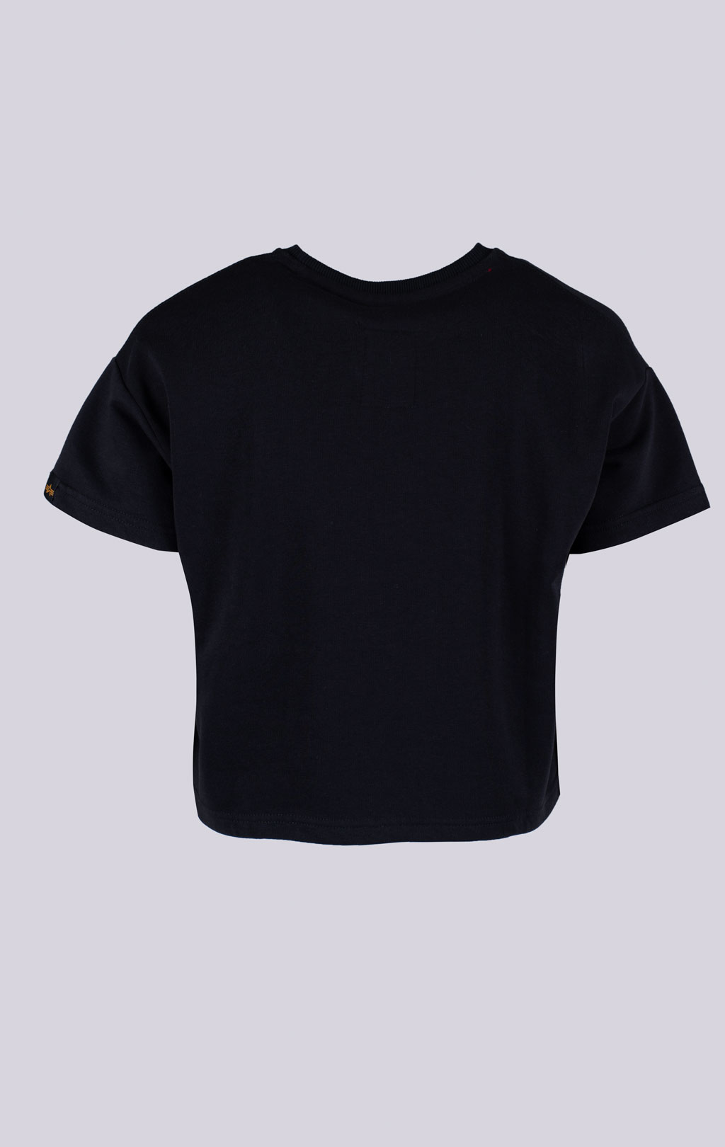 Женская футболка-кроп ALPHA INDUSTRIES BASIC BOXY T black 