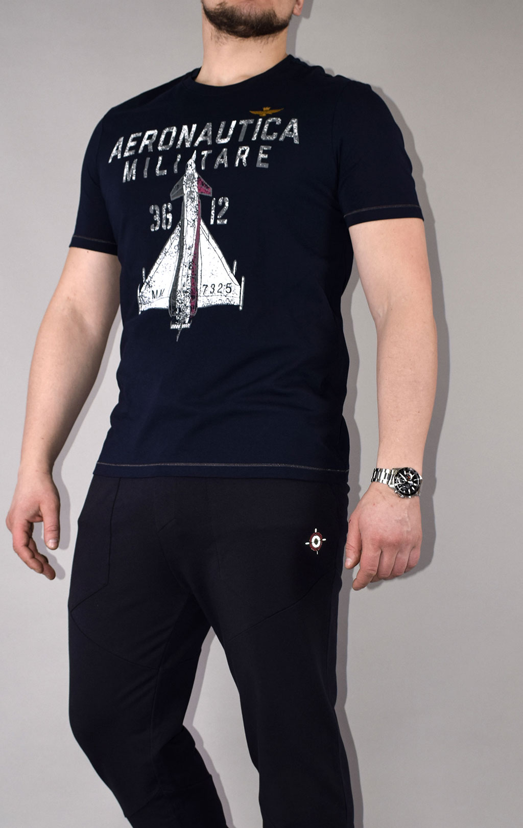 Футболка AERONAUTICA MILITARE SS 21/TR blue navy (TS 1857) 