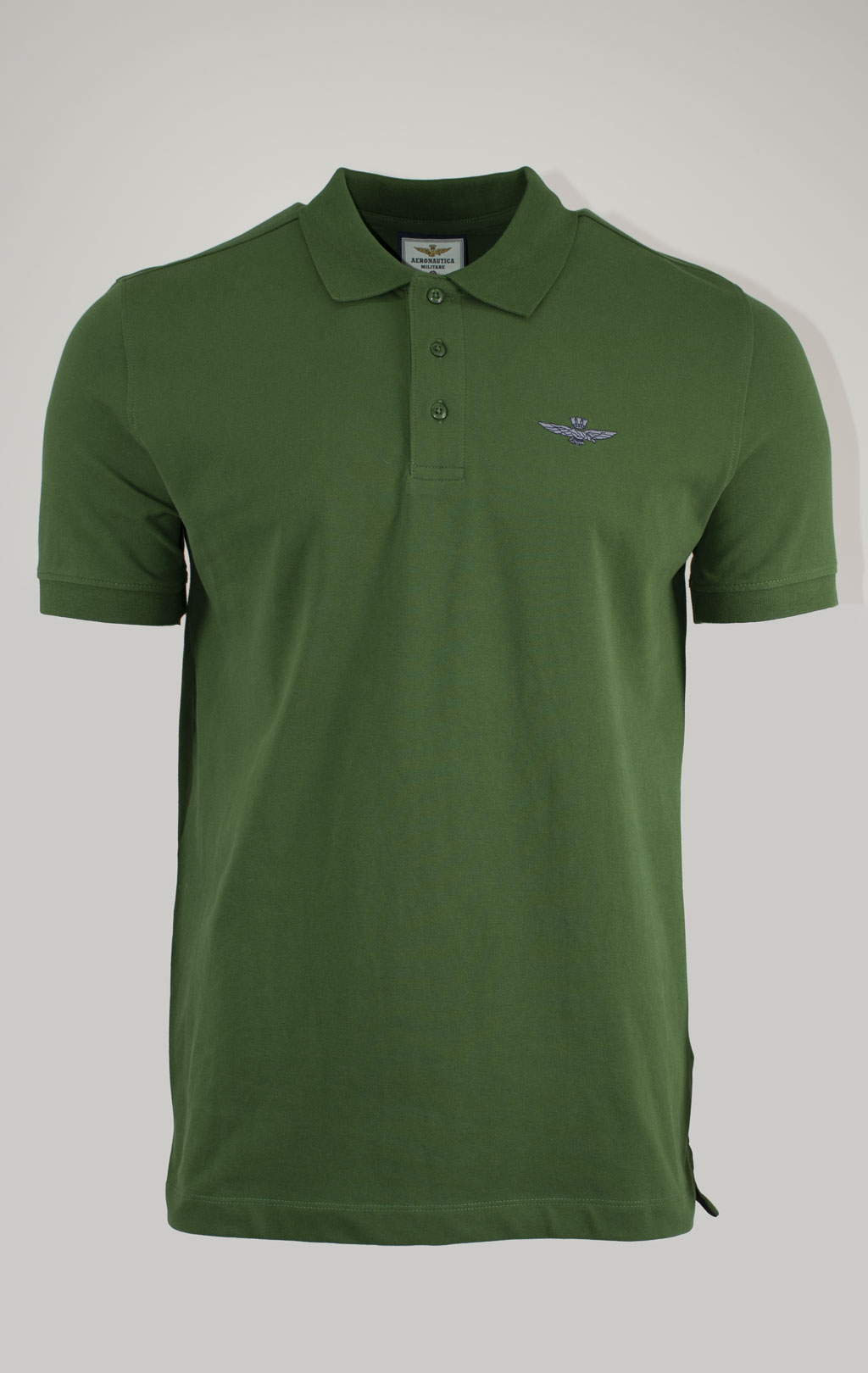 Футболка-поло AERONAUTICA MILITARE SS 25 m/BD forest green (PO 1843) 