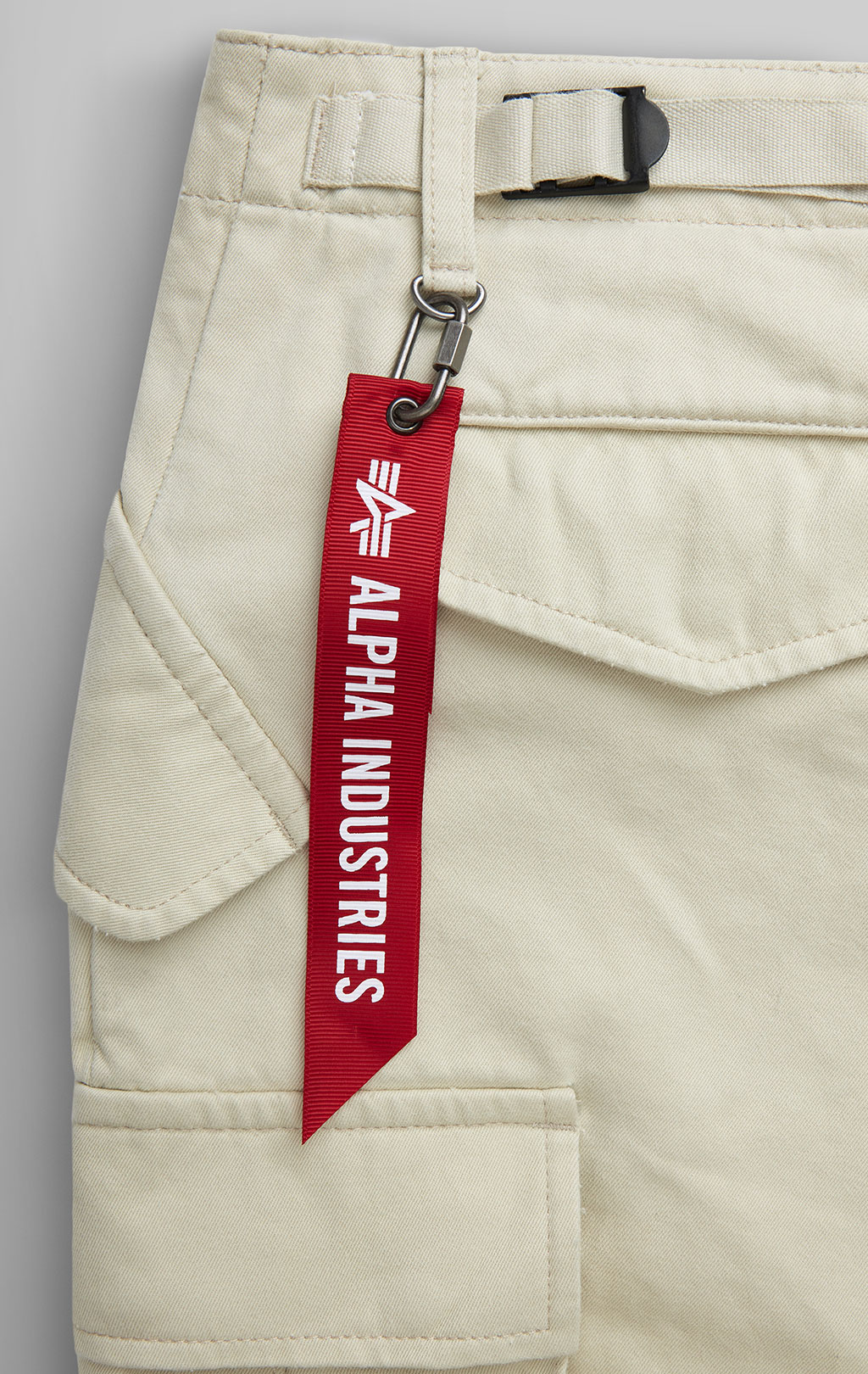 Брюки-карго парашюты ALPHA INDUSTRIES M-65 PANT плотные SS 24 m limestone 