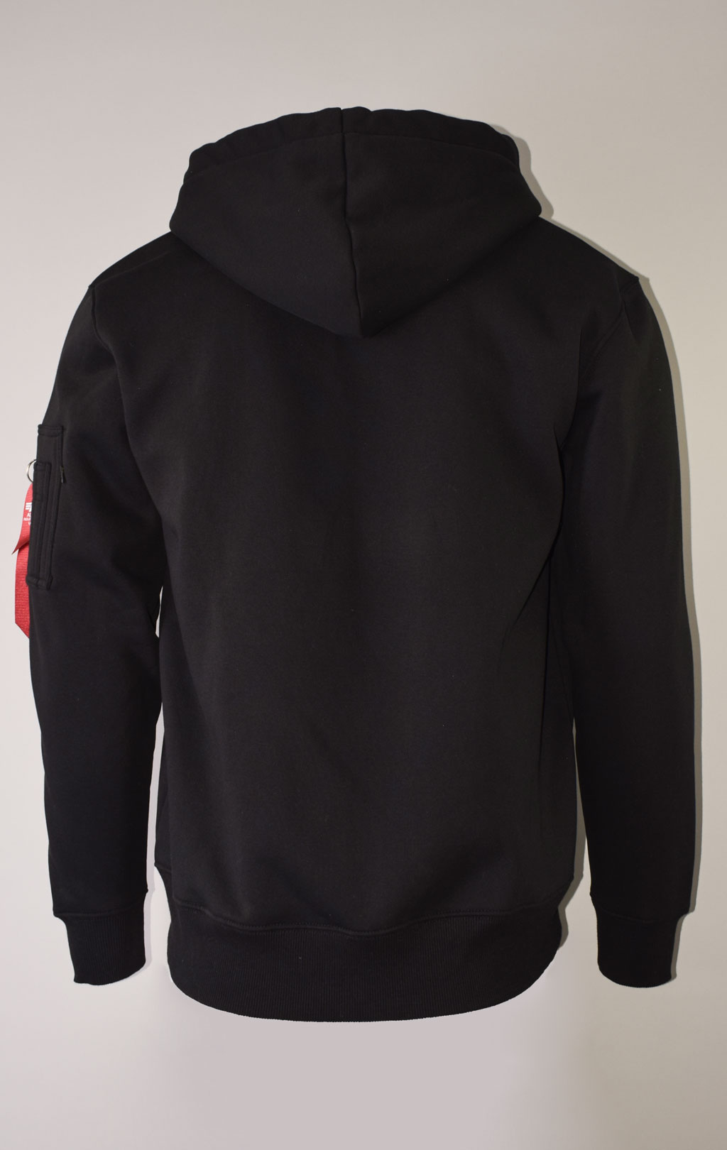 Толстовка ALPHA INDUSTRIES NASA ZIP HOODY black 