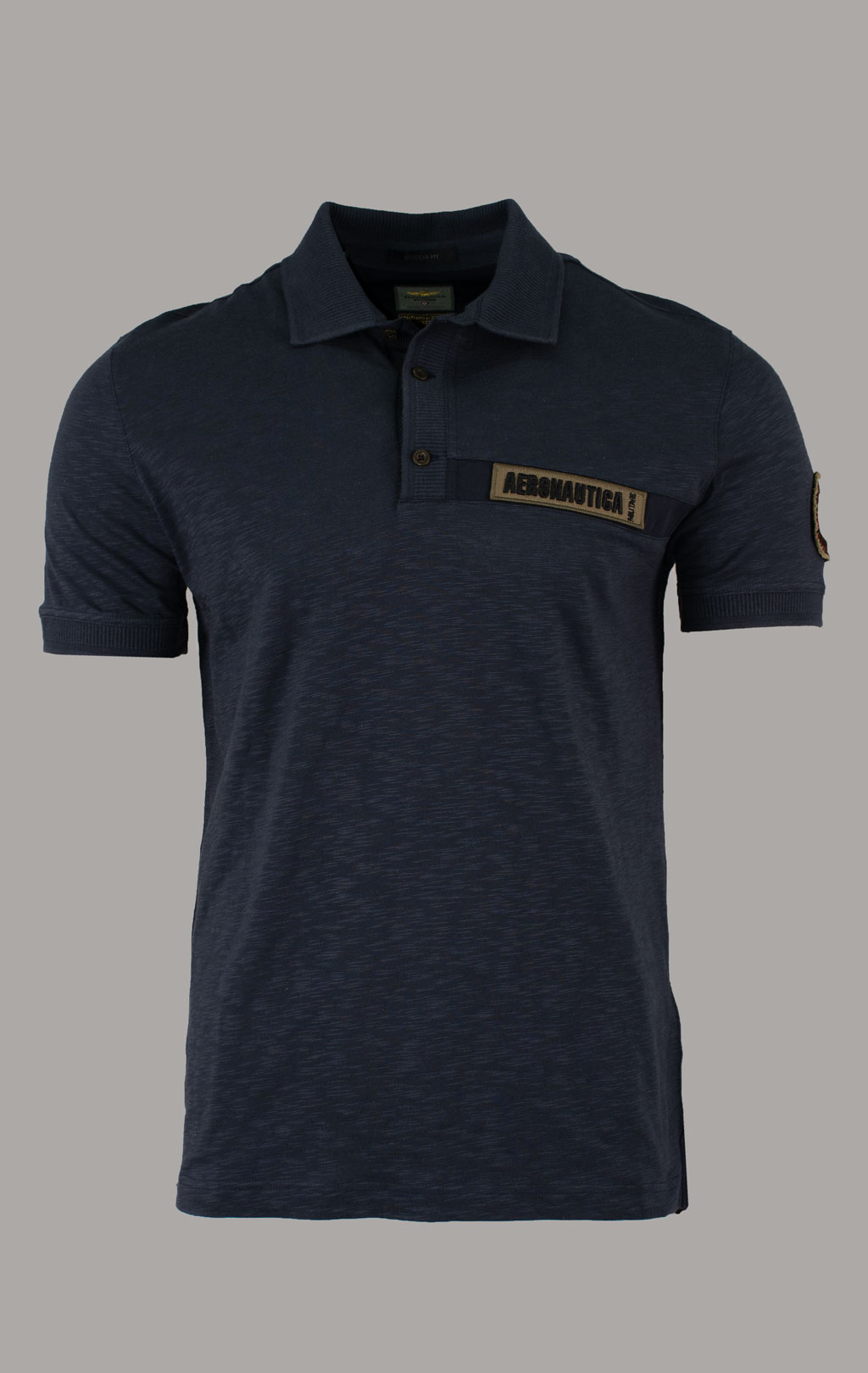 Футболка-поло AERONAUTICA MILITARE SS 25 m/TR blue navy (PO 1865) 