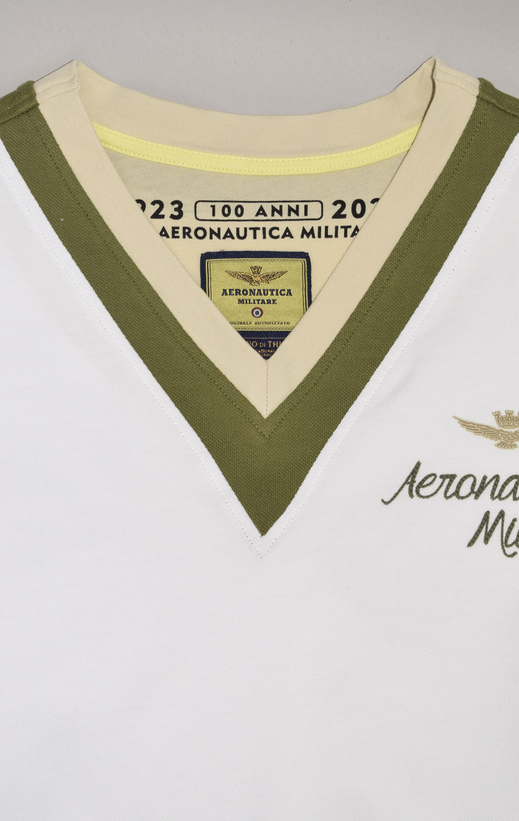 Женский свитшот AERONAUTICA MILITARE SS 23/TR bianco ottico (FE 1788) 