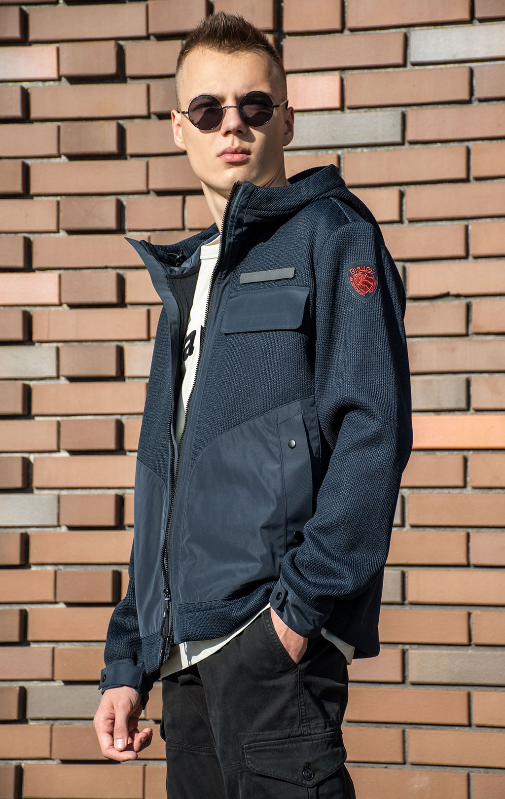 Толстовка-куртка BLAUER EDGAR FW 24/25 blue (FO2186) 
