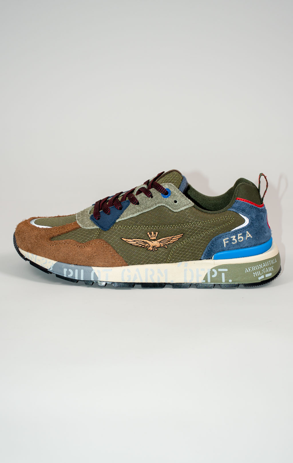 Кроссовки AERONAUTICA MILITARE FW 25/26/CN multicolor verde (SC 0276) 