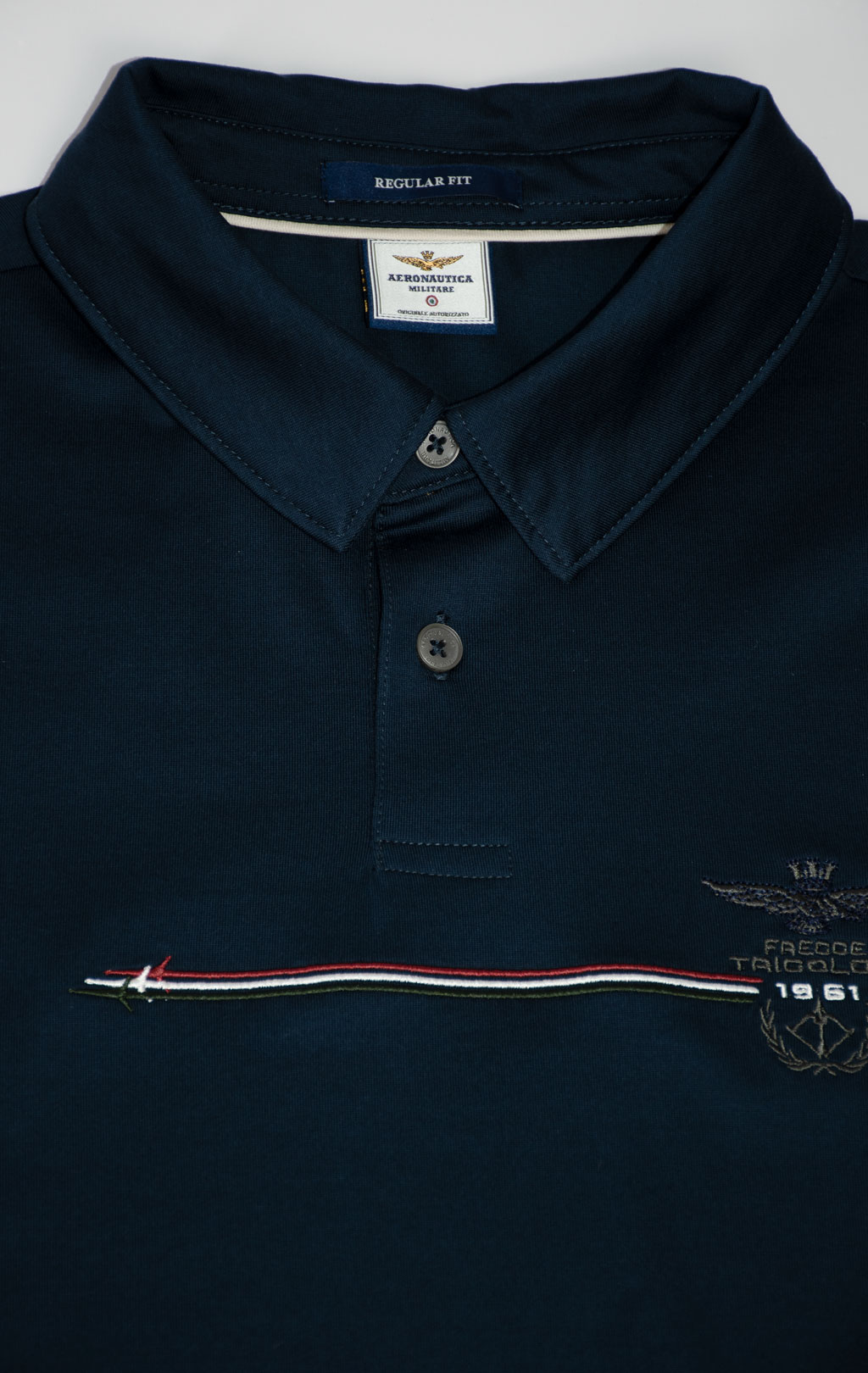 Футболка-поло AERONAUTICA MILITARE SS 25 m/BD blue navy (PO 1862) 