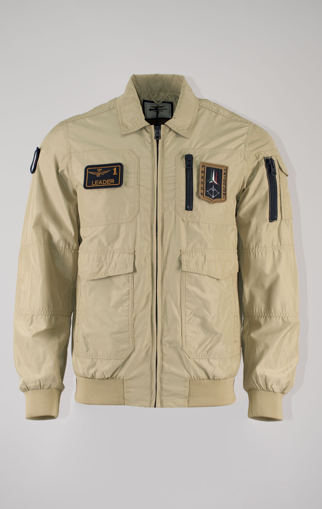 Ветровка-бомбер AERONAUTICA MILITARE SS 25 m/BD antelope beige (AB 2071) 