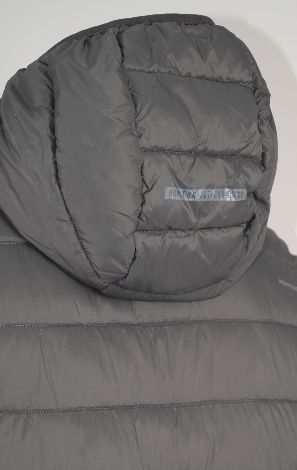 Куртка тактическая Pentagon AURORA hood jacket утеплённая с капюшоном grey cinder 17 08048 
