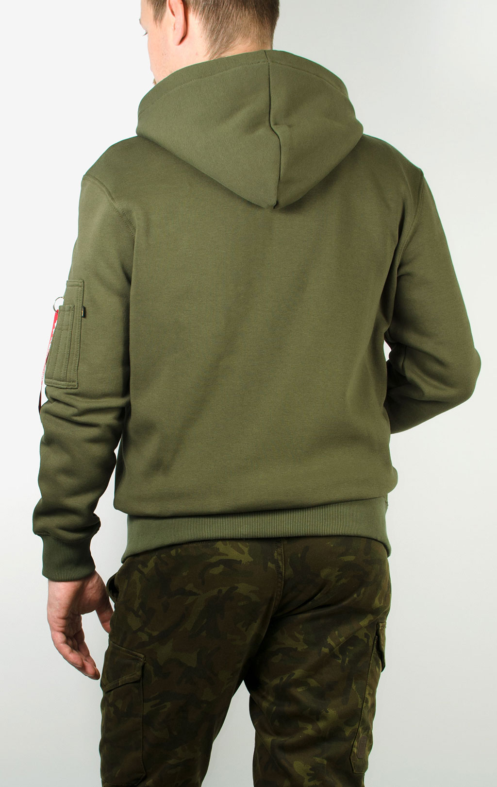 Толстовка ALPHA INDUSTRIES TOP GUN ZIP HOODY dark green 